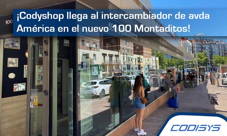 Codisys potencia su colaboración con Restalia: CodySHOP gestiona el 100 Montaditos en el intercambiador de Avenida de América (Madrid)